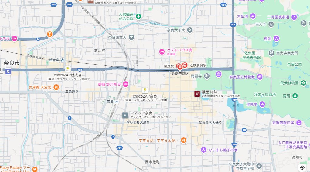 近鉄奈良駅・ならまち